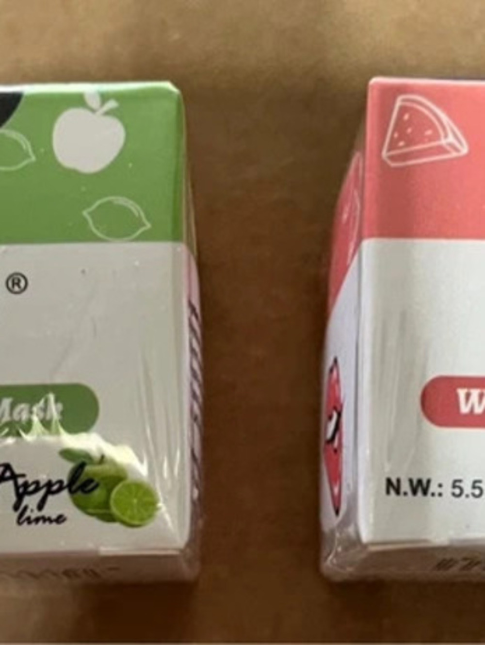 Apple lime and watermelon lip masks for smooth lips